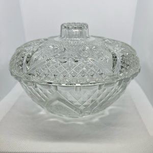 Glass candy dish